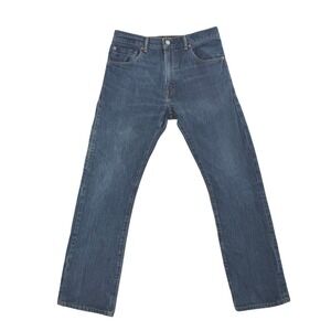 Levi's‎ 501 Straight Leg Jeans Mens W33 L34 Button Fly Denim Medium Wash Blue